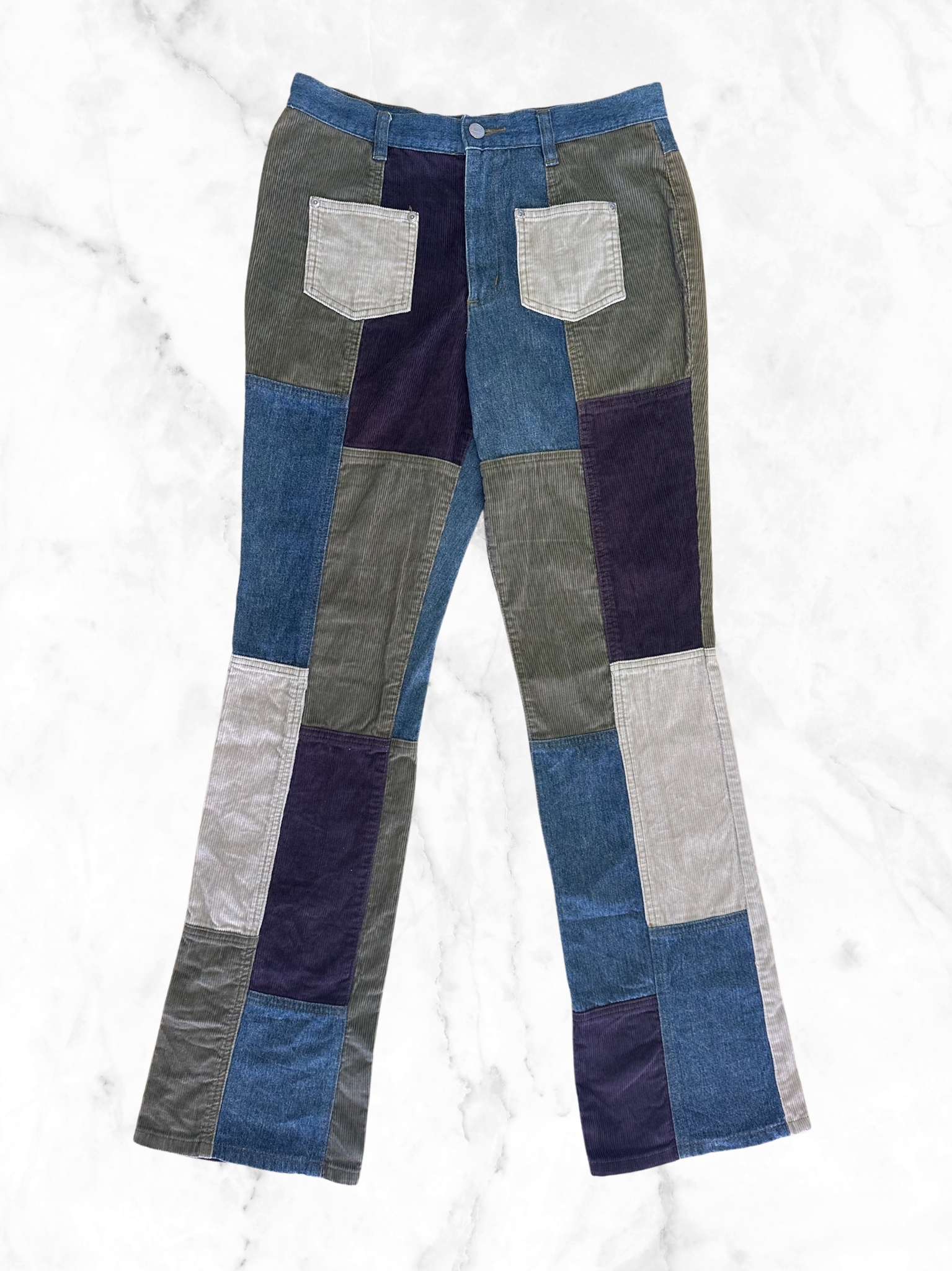 Jeans Rainbow patchwork