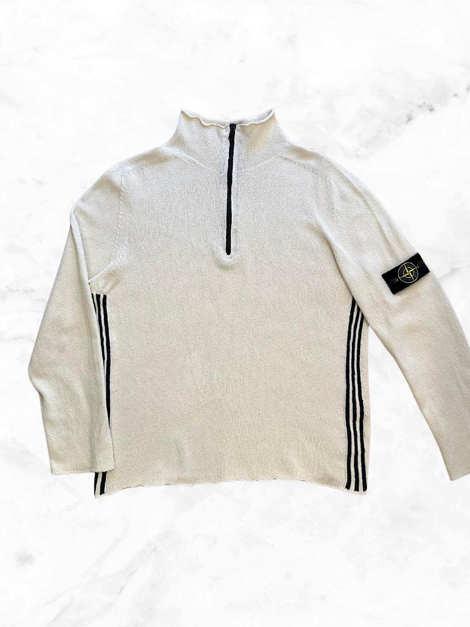 Felpa 1\4 zip Stone Island